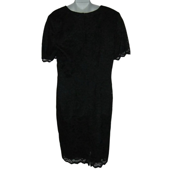My Michelle Dress Vintage 90's Black Lace Sheath y2k Goth Grunge Taylor Swift - Picture 5 of 14